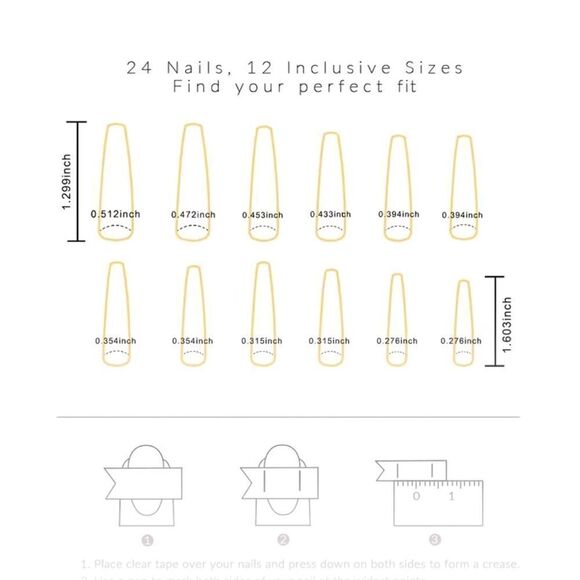 Heart fake nails ❤️❤️❤️❤️ - Picture 3 of 5